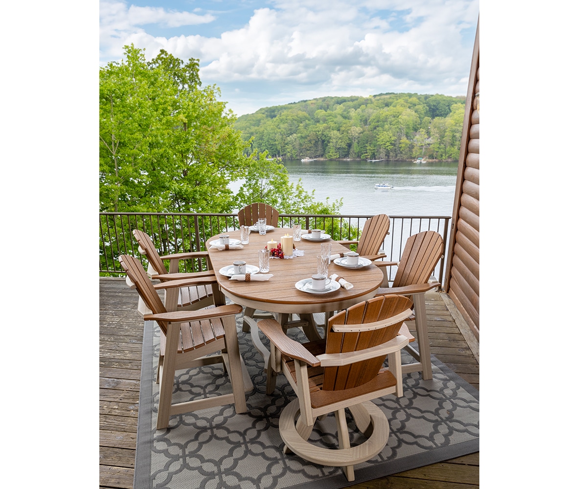 Comfy-Back Swivel Counter Chair - Lapps Dutch Furniture