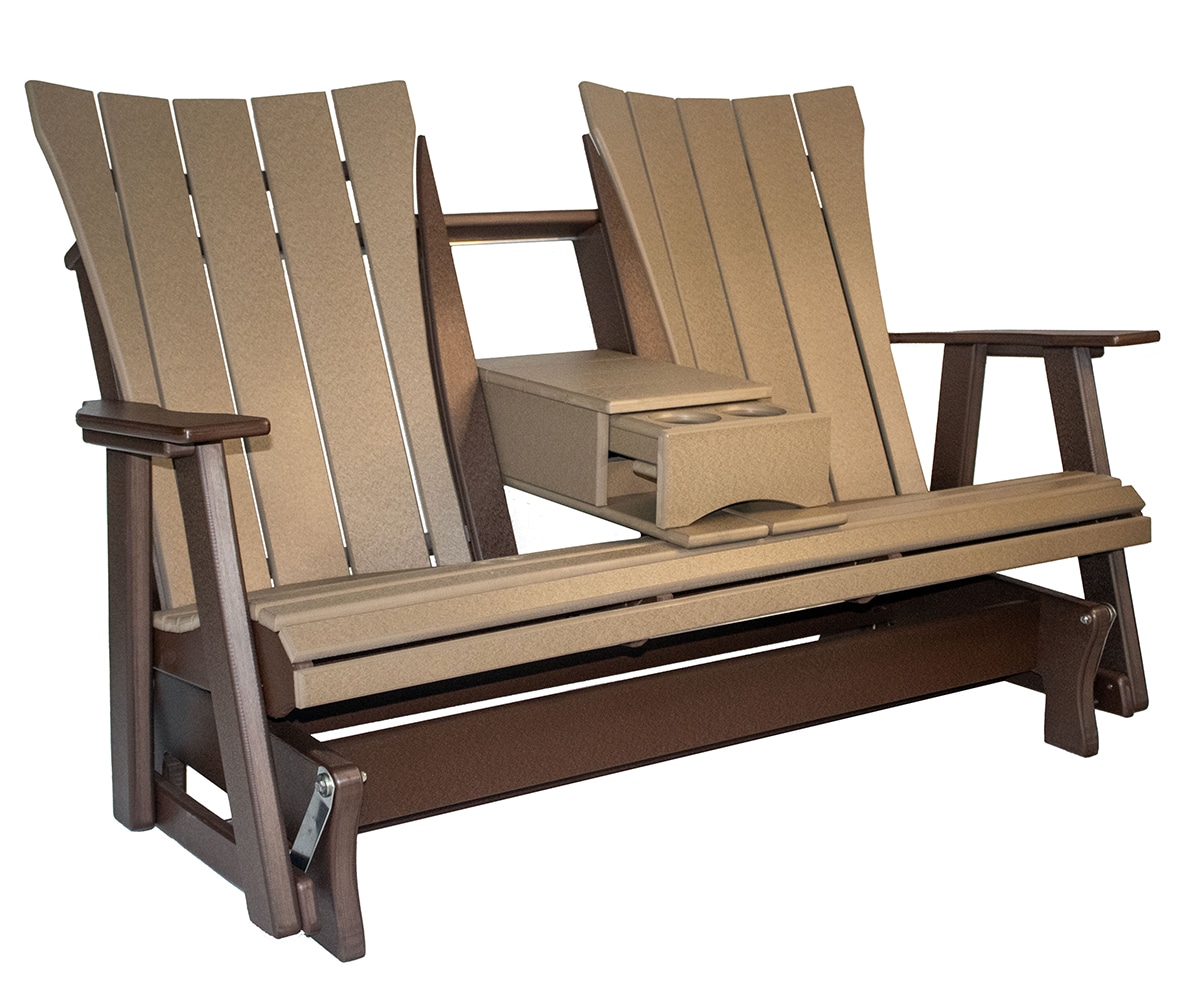 Craftsman 5′ Double Glider With Console - Lapps Dutch Furniture