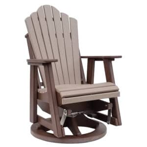 Snuggle-Back Swivel Glider