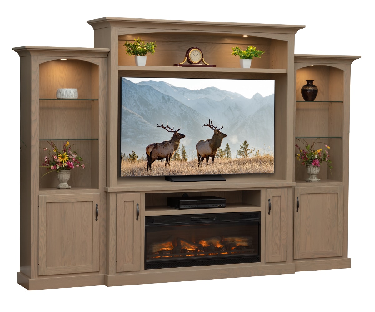 Entertainment Center with Side Towers - Lapps Dutch Furniture