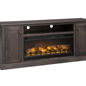 Traditional TV Stand with Fireplace Insert