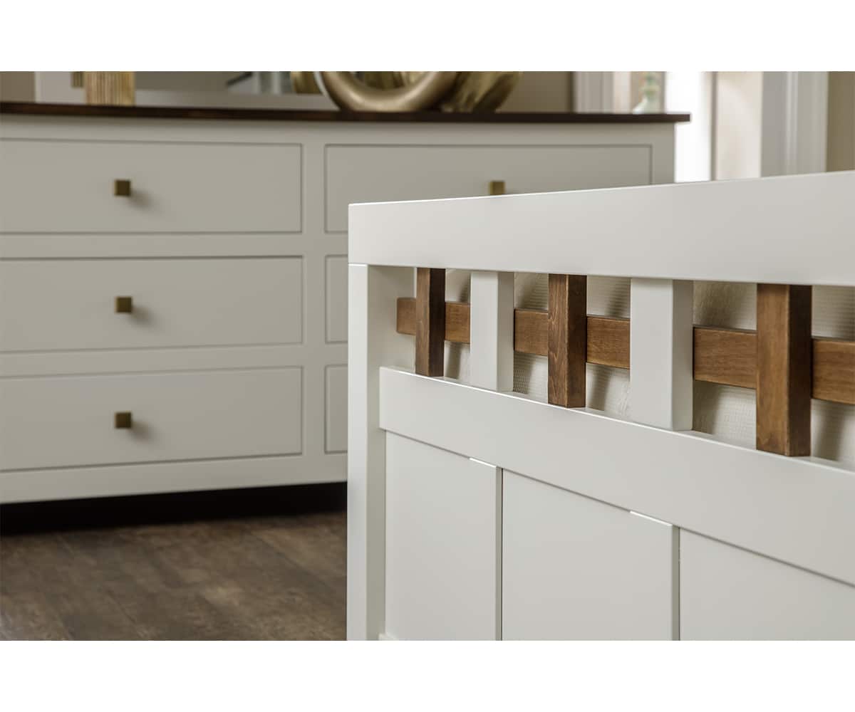 Alto Bed With Storage Rails - Lapps Dutch Furniture