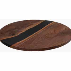 48" Round Black Walnut River