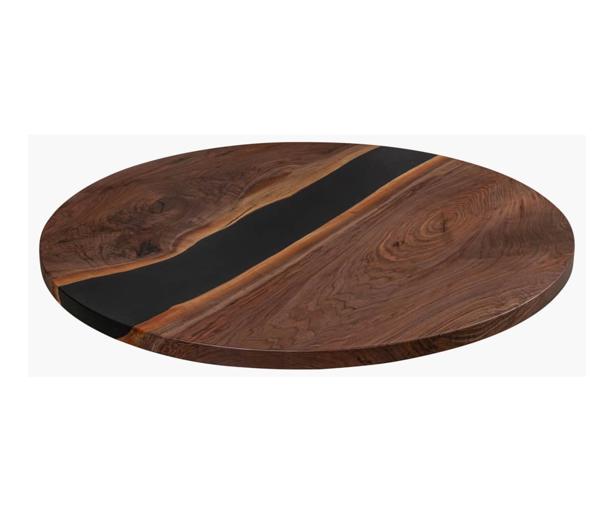 48″ Round Black Walnut River - Lapps Dutch Furniture