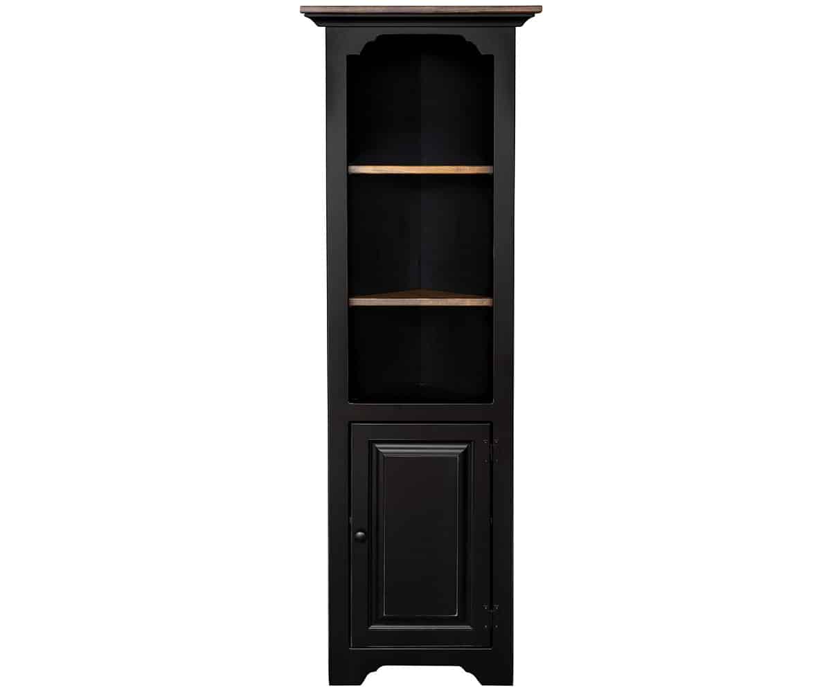 Small Corner Cabinet With Wood Door - Lapps Dutch Furniture