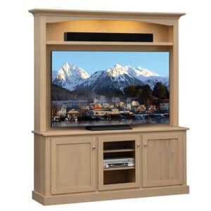 Plasma TV Stand With Hutch