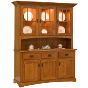 Mission 3 Door Hutch