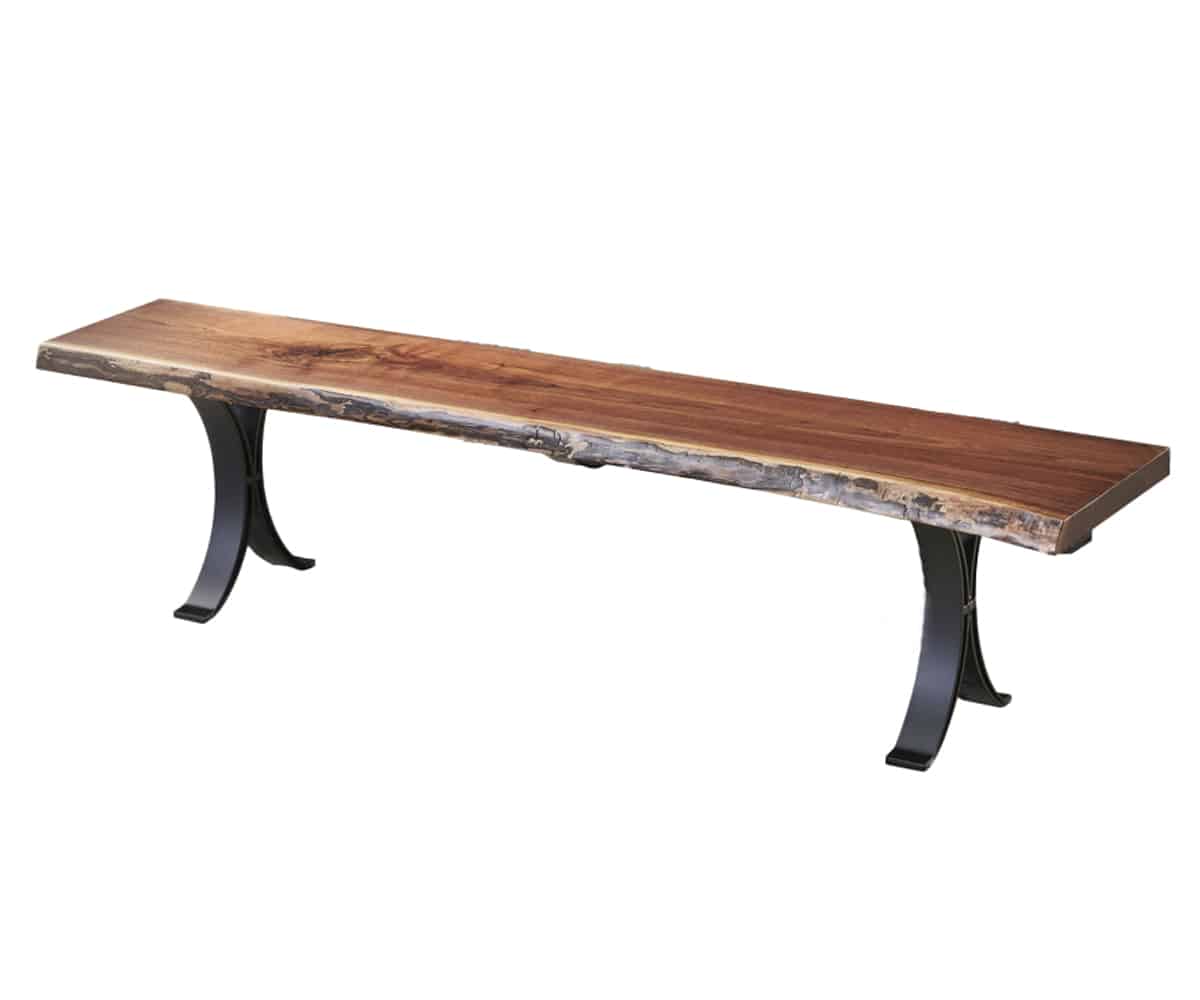 Walnut Glue Up Bench – Eclipse - Lapps Dutch Furniture