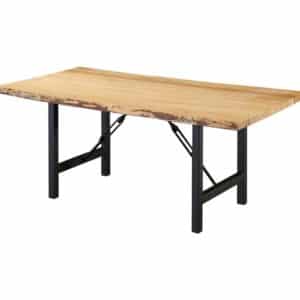 Wormy Maple Dining Table - Teton Legs