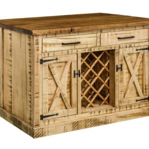 Bradmor Island With Wine Rack