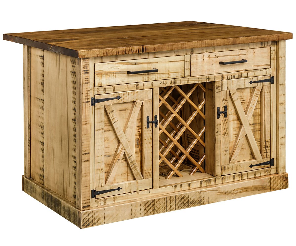 Bradmor Island With Wine Rack - Lapps Dutch Furniture