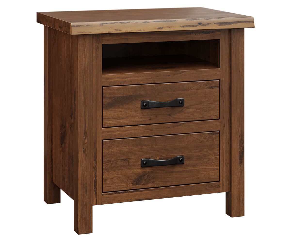 Last Frontier 2 Drawer Open Nightstand - Lapps Dutch Furniture